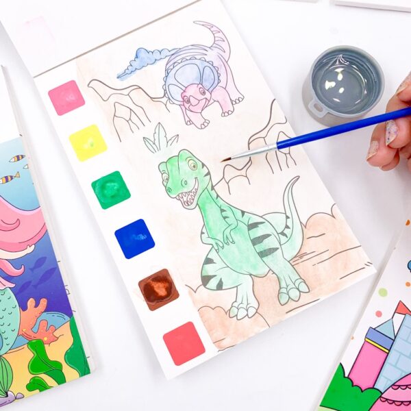 Livro Pintura Aquarela com Pincel 12 Folhas