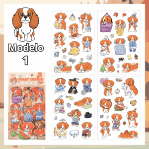 Pacote c/ 4 Cartelas Adesivo Cachorrinho Cute - IMPORTADO - UND