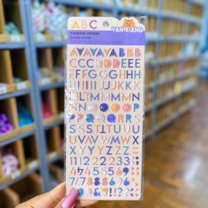 Cartela de Adesivos Lettering - UNISO - UND
