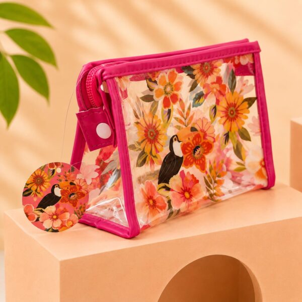 Necessaire Plástica Estampada Brisa de Verão 20 x 12 x 8 cm - IMPORTADO - UND