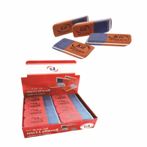 Borracha 2 Cores Apaga lápis/caneta - KIT OFICIAL - UND