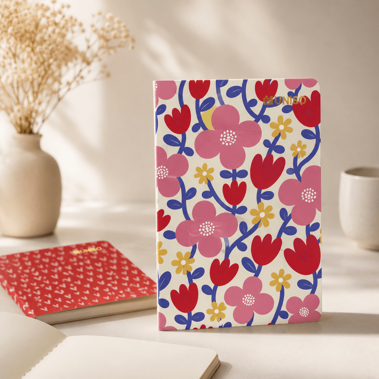 Caderno A5 Brochura SEM PAUTA Romantic 13,5cm x 20,5cm  32 fls - UNISO - UND