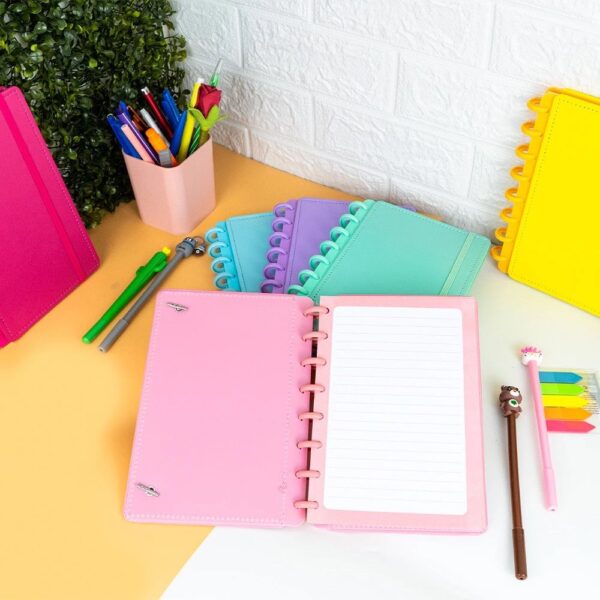 Caderno de Disco 21,5x14,6cm Liso Color