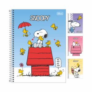 Caderno Universitário Espiral Fit 1M 80 fls SNOOPY - TILIBRA - UND