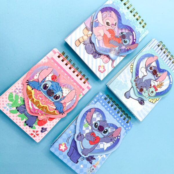 Caderno + Bloco de Anotações p/ Mesa STITCH - UND