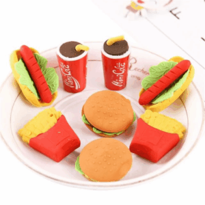Borracha 3D Colorful Fast Food - Cx 48 Und