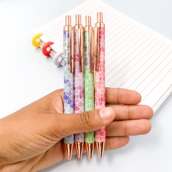 Caneta Luxo Clic Escamada - UND