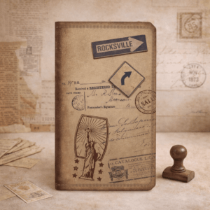 Caderneta Capa Dura Vintage Scrapbook 16x9,5 cm - IMPORTADO - UND