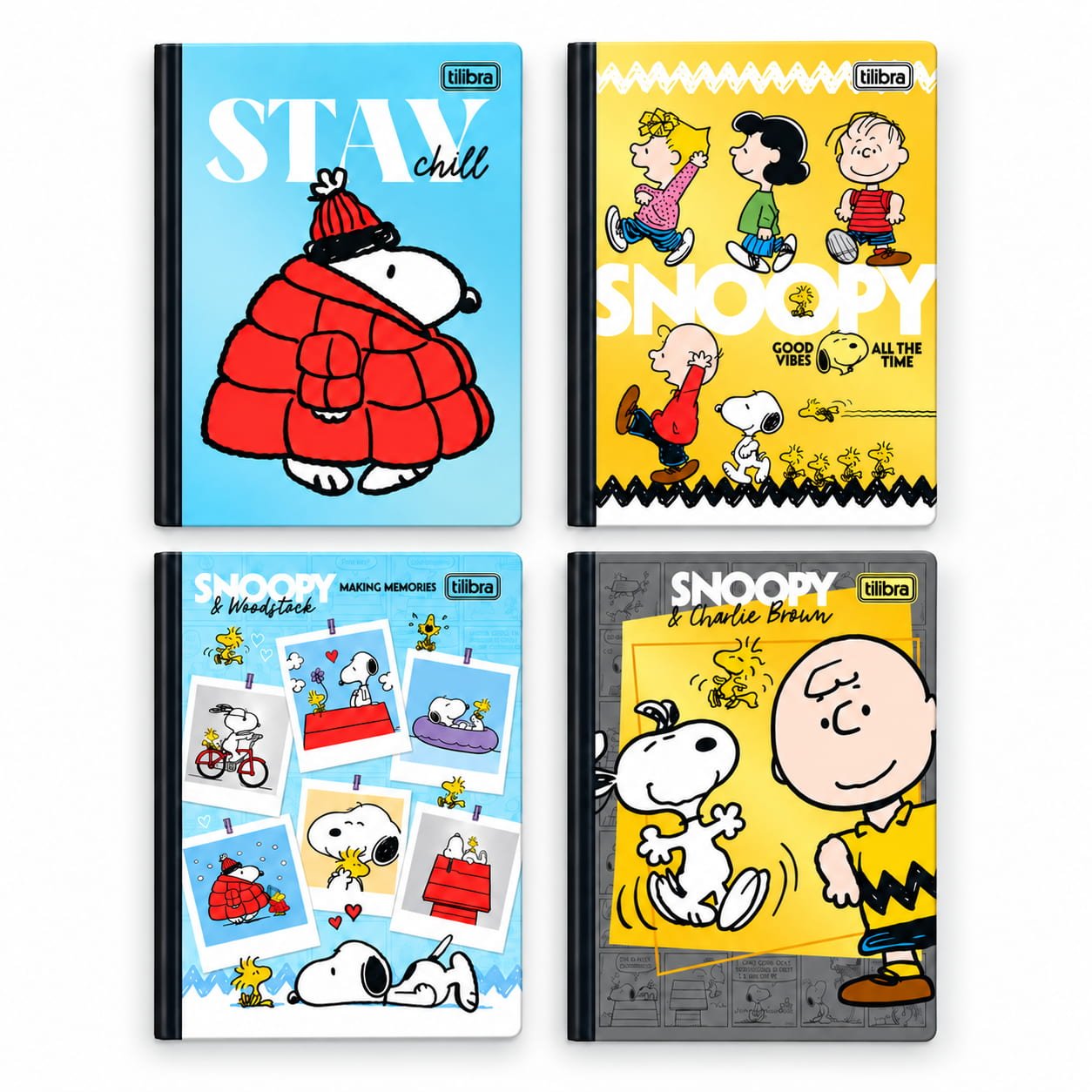 Caderno Colegial Costurado LUXO 80 fls SNOOPY - TILIBRA - UND