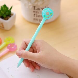 Caneta Fofa Donuts Color - Pacote 6 Und