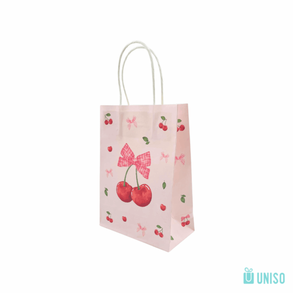 Embalagem Sacola  Presente Cereja 15x 21x 8cm - UNISO - UND
