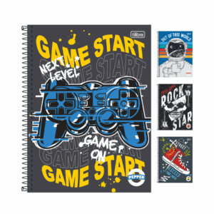 Caderno Universitário Espiral 10M 160 fls PEPPER MASCULINO - TILIBRA - UND