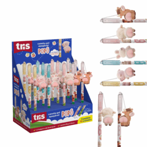 Caneta Gel Apagável 0.7mm Popô - TRIS - UND