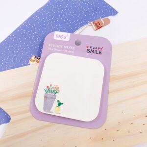 Bloco de Notas Adesivado 76 x76mm Cactus - IMPORTADO - UND