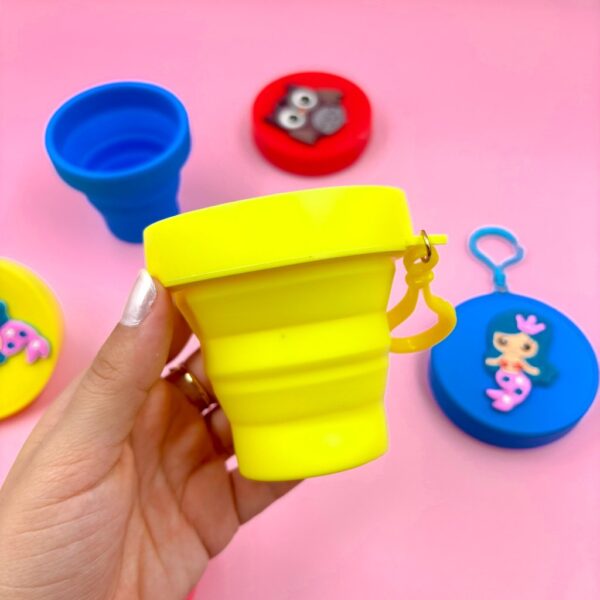 Copo Retrátil Silicone - Pacote 3 Und