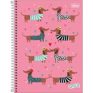 Caderno Espiral Capa Dura Universitário 1 Matéria Spice Feminino Tilibra