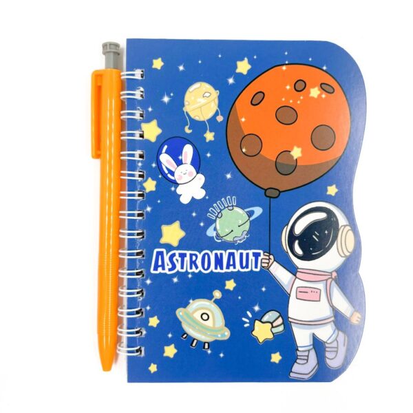 Mini Caderno Astronauta c/ Caneta