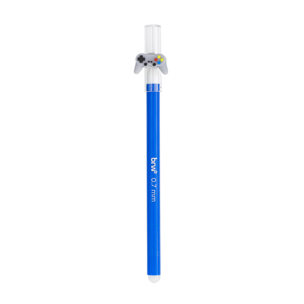 Caneta Gel Esferográfica Apagável 0.7mm Gamer BRW - Cx 12 Und