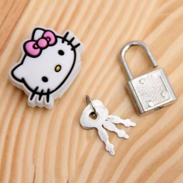 Cadeado Fofo Emborrachado Hello Kitty - UND