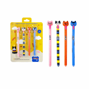 Jogo de 4 canetas Cat Colors Língua- FOFY - BLISTER