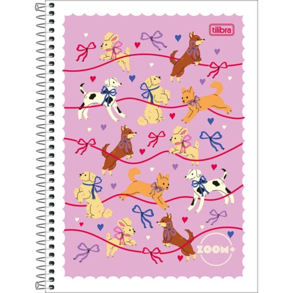Caderno Espiral Capa Flexível Universitário 1 M Zoom+ Feminino 20x27,5cm 96 Fls - TILIBRA - UND