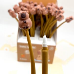 Caneta Flexivel Dançante Capivara