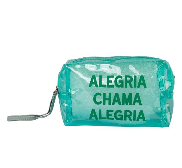 Necessaire Transparente VERDE ALEGRIA 13x9x19cm - FLORIE - UND