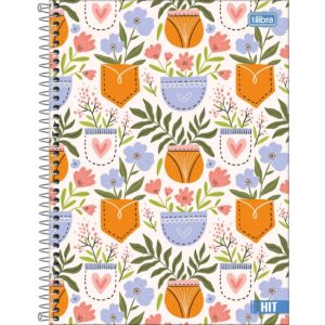 Caderno Espiral Capa Dura Universitário 1 Matéria Hit Feminino Tilibra