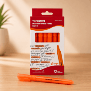 Marca Texto Neon Laranja - YINS PAPER - UND