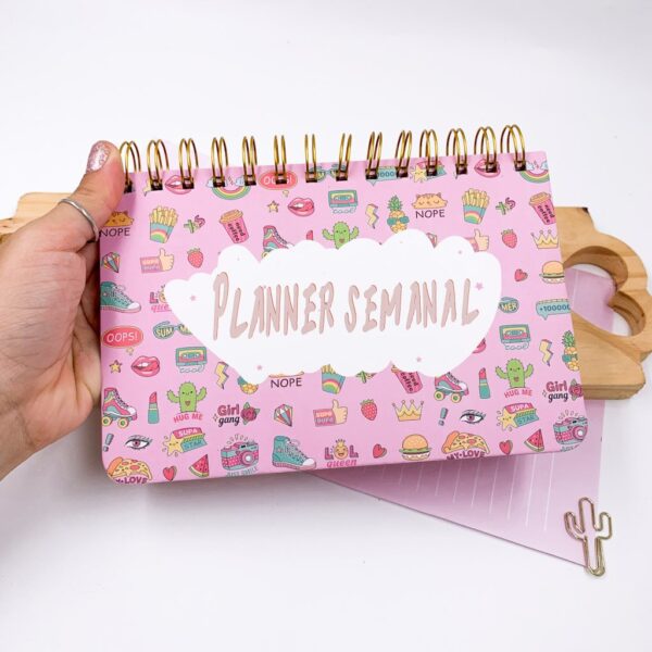 Planner com Espiral Fofuras 52 Fls 188 x 125mm Importado