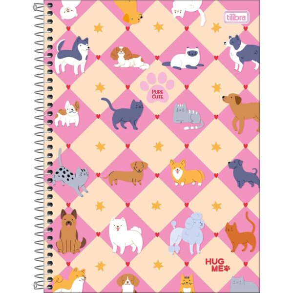 Caderno Espiral Universitário 1 Matéria Hug Me - TILIBRA - UND
