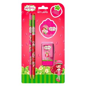 Kit Escolar 4 Peças Moranguinho - SKYPAPER - BLISTER