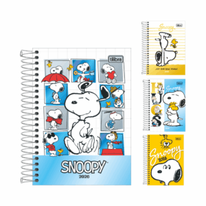Agenda Espiral Diária 12,9 x 18,7 cm SNOOPY - TILIBRA - UND