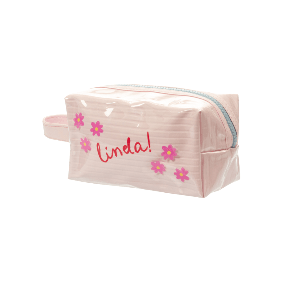 Necessaire Bauzinho Emborrachada Rosa LINDA 10x18x9cm - FLORIE - UND