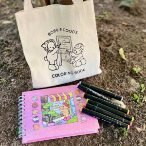 Combo Perfect BOBBIE GOODS - ECOBAG + LIVRO DE COLORIR + 6 CANETAS TOUCH