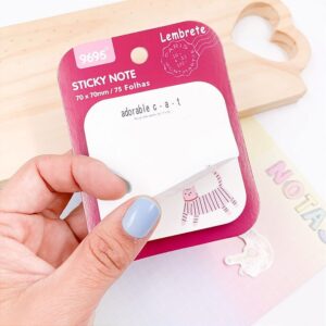 Bloco de Notas Adesivado Gatinhos Divertidos 70x70mm - 4 Und