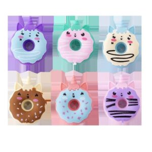 Borracha 3D Colorful Donut Bichinhos Cx 48 Und
