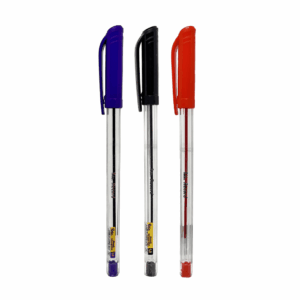 Kit Caneta Esferográfica 1.0 mm Record PT/AZ/VM - ROKE - BLISTER 3 UN