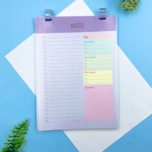 Bloco Prancheta Planner Diário COLOR VIBES 50 fls - IMPORTADO - UND