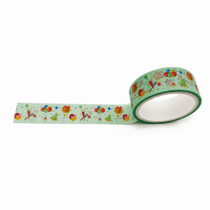 Fita Adesiva Washi Tape Happy Birthday 15mm x 3m - YINS PAPER - BLISTER