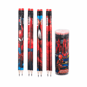 Lápis Preto HB c/ Borracha Homem Aranha - MOLIN - 12 UND
