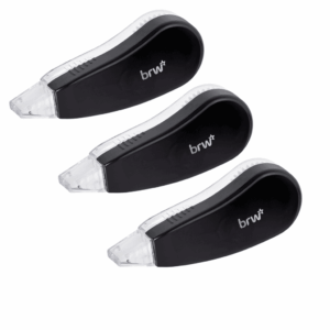 Corretivo em Fita Preto e Off White 5mmx3m BRW - UND