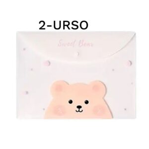 Pasta Envelope Transparente A4 Bichinhos Fofos