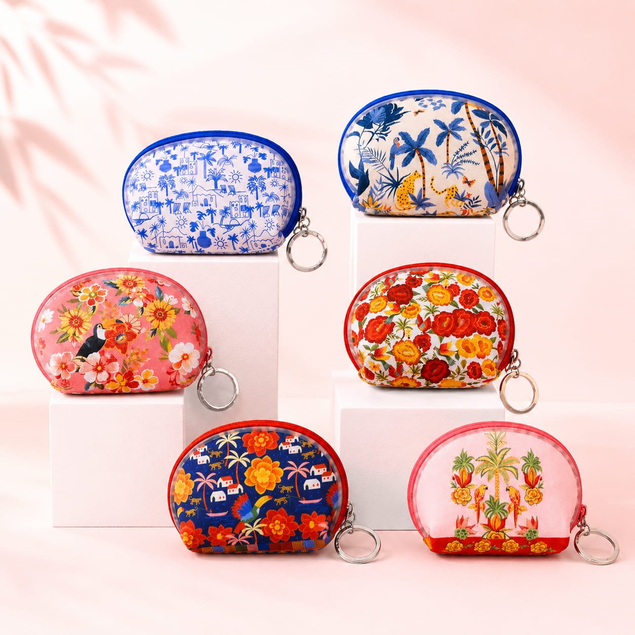 Porta Coisinhas e Moedas  Estampado Brisa de Verão - IMPORTADO - UND
