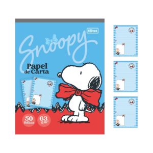 Caderno Colado Papel de Carta 50 fls SNOOPY - TILIBRA - UND