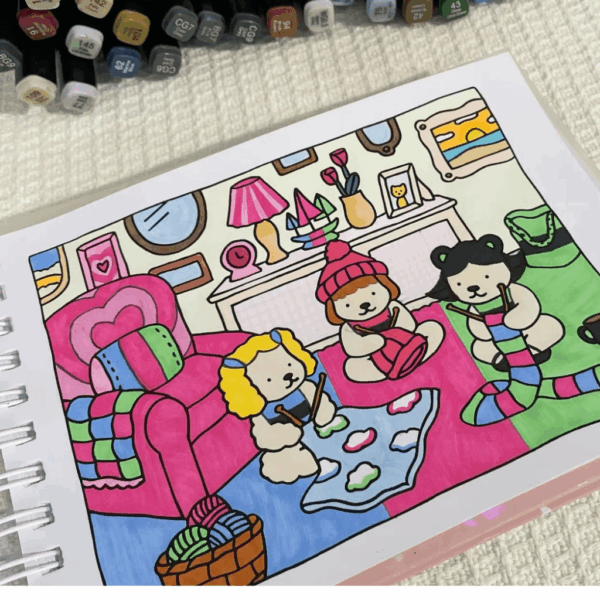 Caneta TOUCH Marcador Ponta Dupla PARA COLORIR - MALETA 100 CORES