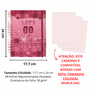 Caderno Smart Colegial Trendy 80 fls - DAC
