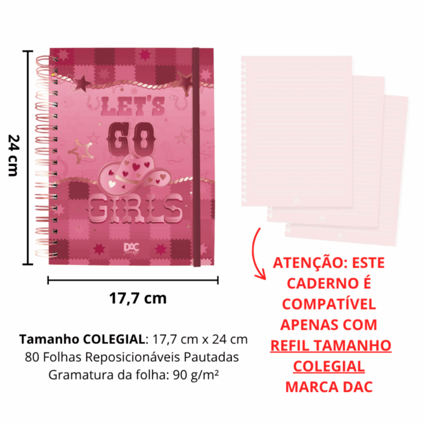 Caderno Smart Colegial Trendy 80 fls - DAC