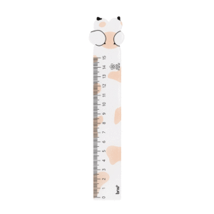 Régua Plástica 15 cm Pets BRW  - Cx 12 Und