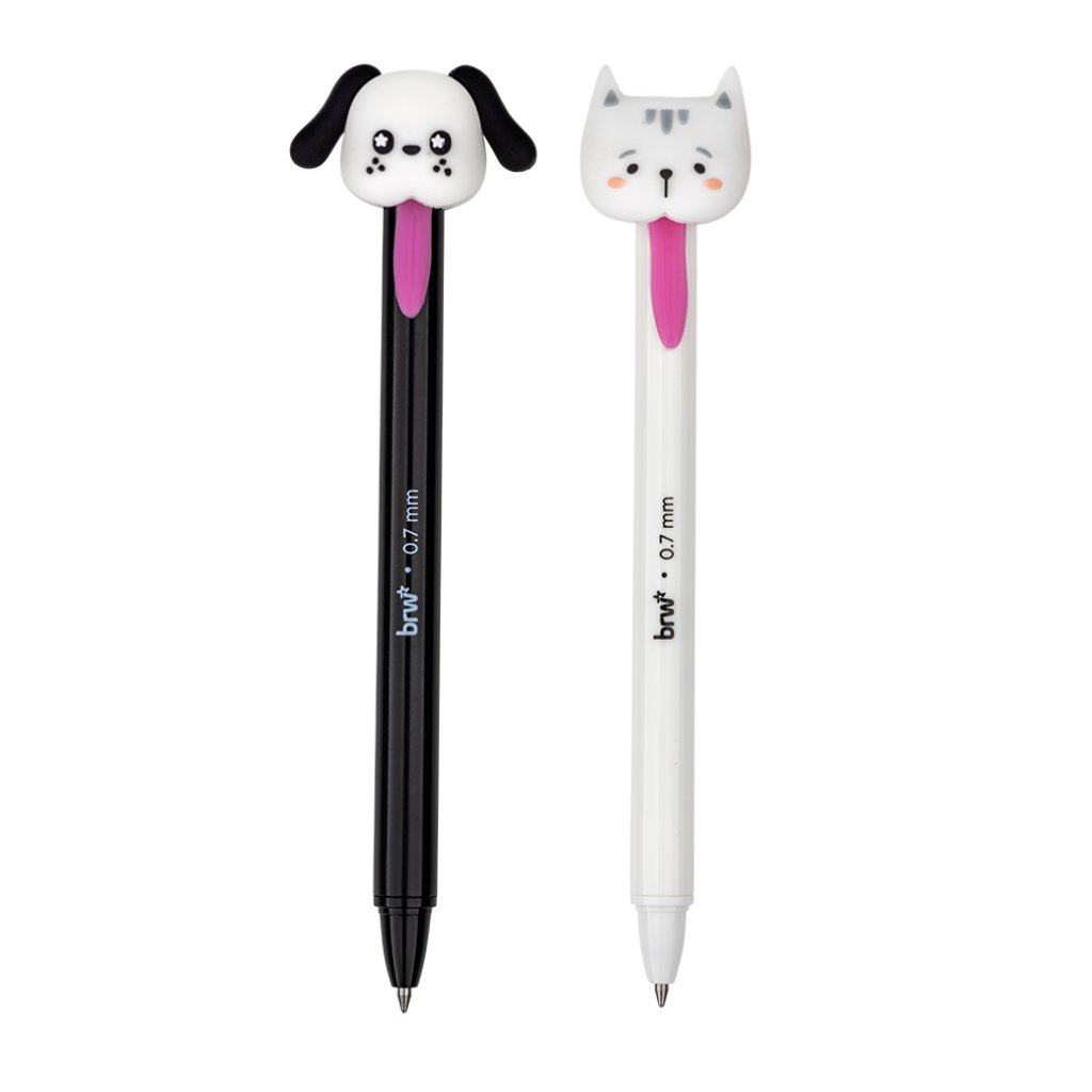 Caneta Esferográfica Gel 0.7mm Tugton Puxa língua - BRW - UND